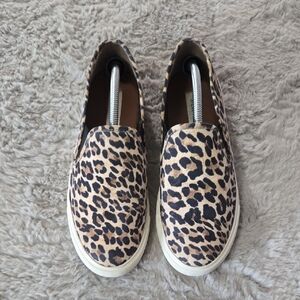 Steve Madden leopard Print Slip-On Sneakers size 8.5